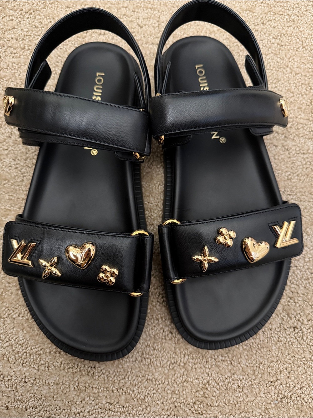 Louis Vuitton Sunset Charms Comfort Sandal Size 38 - Picture 2 of 4